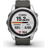 Часы GARMIN FENIX 7S PRO – SOLAR EDITION SILVER WITH GRAPHITE BAND 11401